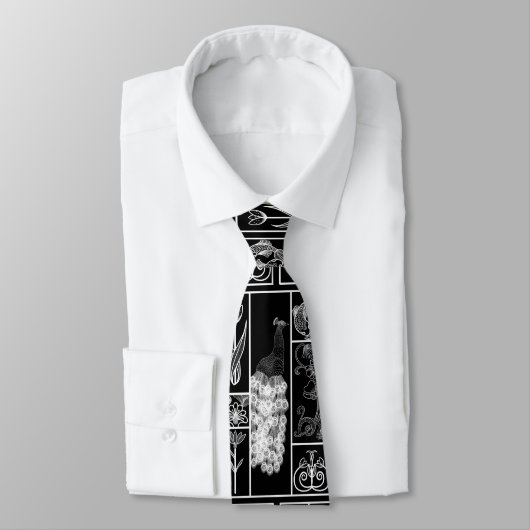 Zwart-wit deco, stijlvol, aanpasbaar stropdas (Gebonden)