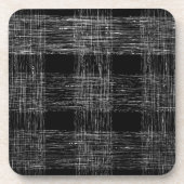 Zwart-wit decoratief Herfst ontwerp Bier Onderzetter (Voorkant)