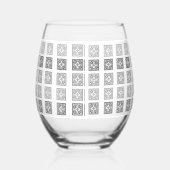 Zwart-wit decoratief wijnglas wijnglas zonder voet (Rechts)