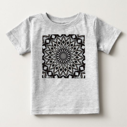Zwart-Wit Decoratieve Mandala (Voorkant)