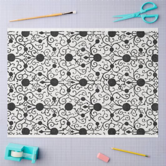 Zwart-wit Decoupage Paper Tissuepapier (Craft)