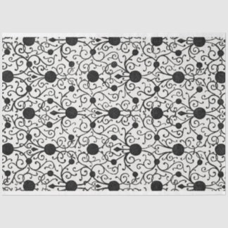 Zwart-wit Decoupage Paper Tissuepapier