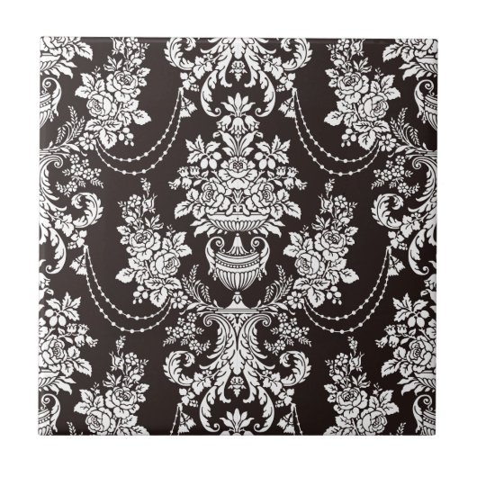 Zwart-wit demaspatroon aanpassen tegeltje (Voorkant)