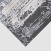 Zwart & Wit Design Junk Journal Geïnspireerd Tissuepapier (Detail)