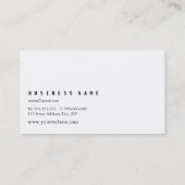 Zwart Wit Diagonaal Geruite vierkanten Algemeen Visitekaartje (Achterkant)