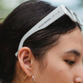 Zwart Wit Diagonaal Kleurenblok Monogram Huwelijk Zonnebrillen