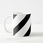 Zwart & Wit Diagonaal Koffiemok (Links)