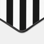 Zwart wit diagonaal Stripes design Bureaumat (Hoek)