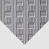 Zwart-wit diagonale geblokte strepen tissuepapier (Detail)