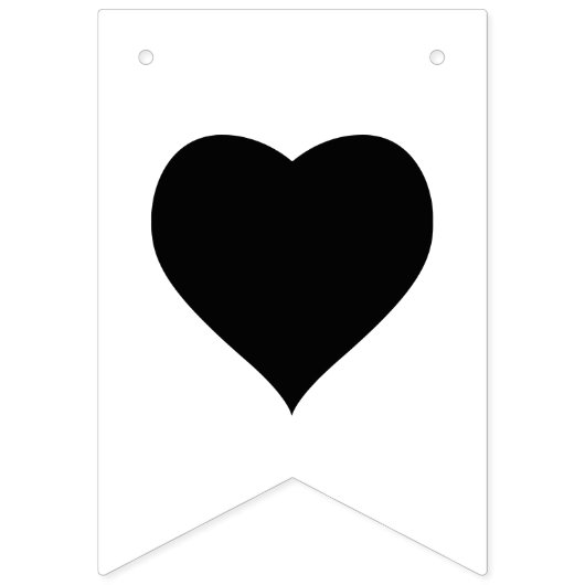 Zwart & wit diamanten ring hart net getrouwd vlaggetjes (Tweede vlag)