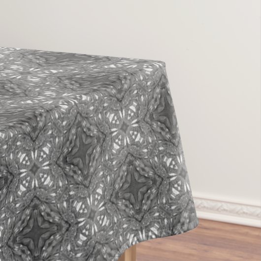 Zwart-wit diamantfiligraan tafelkleed (Voorbeeld)