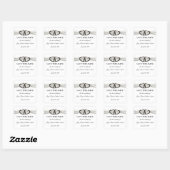 Zwart-wit diamanthart bespaart op datum-stickers vierkante sticker (Vel)