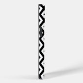 Zwart-wit diamantpatroon Case-Mate iPhone case (Achterkant / Rechts)