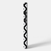 Zwart-wit diamantpatroon Case-Mate iPhone case (Achterkant / Links)