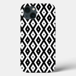 Zwart-wit diamantpatroon Hoesje-Mate iPhone c Case-Mate iPhone Case