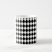 Zwart-Wit Diamantpatroon Koffiemok (Center)