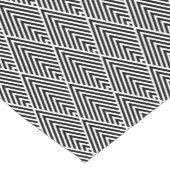 Zwart-wit  diamantpatroon korte tafelloper (Hoek)