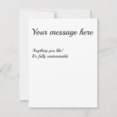 Zwart-wit diamantpatroon RSVP kaartje (Achterkant)