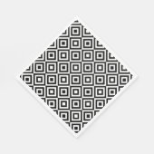 Zwart-wit diamantpatroon servet (Hoek)