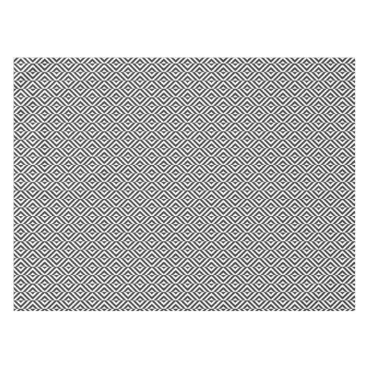 Zwart-wit diamantpatroon tafelkleed (Voorkant (Horizontaal))