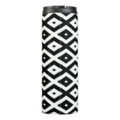 Zwart-wit diamantpatroon thermosbeker (Achterkant)