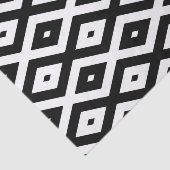 Zwart-wit diamantpatroon tissuepapier (Detail)