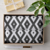 Zwart-wit diamantpatroon tissuepapier (Geschenk)
