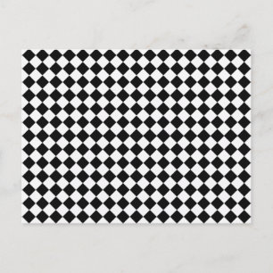 Zwart-wit diamantpatroon van Shirley Taylor Briefkaart