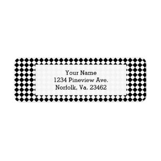 Zwart-wit diamantpatroon van Shirley Taylor Etiket