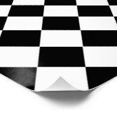 Zwart-wit diamantpatroon van Shirley Taylor Poster (Hoek)