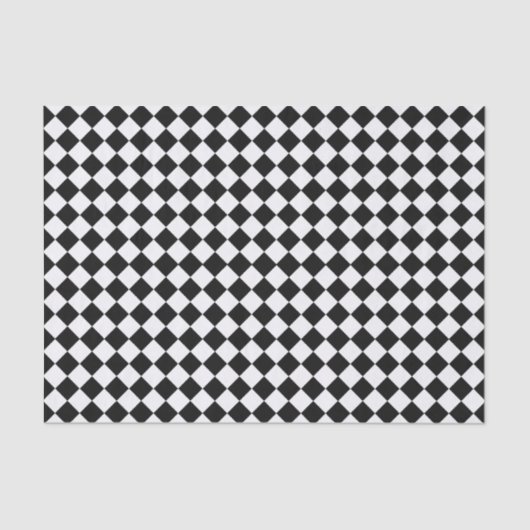 Zwart-wit diamantpatroon van Shirley Taylor Tissuepapier (Voorkant)