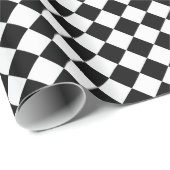 Zwart-wit diamantpatroon van STaylor Cadeaupapier (Rol Hoek)