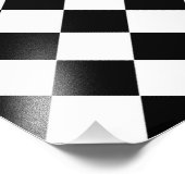 Zwart-wit diamantpatroon van STaylor Foto Afdruk (Hoek)