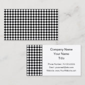 Zwart-wit diamantpatroon van STaylor Visitekaartje (Voorkant / Achterkant)