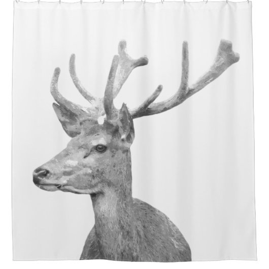 Zwart-wit dieet douchegordijn (Voorkant)