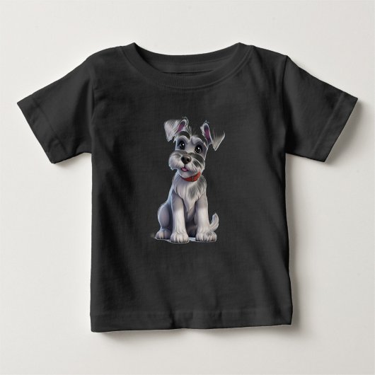 Zwart Wit Dieren Baby T-Shirt