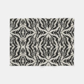 Zwart-wit dierendeken fleece deken (Voorkant (Horizontaal))