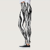 zwart wit Dierenprint dames leggings (Links)