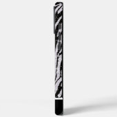 Zwart-wit dierlijke print stof Case-Mate iPhone case (Achterkant / Links)