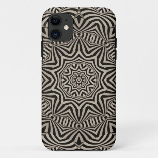 Zwart-wit digitaal kunstpatroon 8 Case-Mate iPhone case (Achterkant)