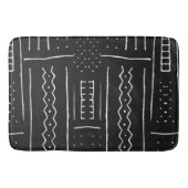 Zwart-wit digitaal patroon afdrukken badmat (Voorkant)