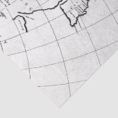 Zwart-wit Digitale Kaart Reeks Ontwerp 7 Tissuepapier (Detail)