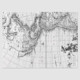 Zwart-wit Digitale Kaart Reeks Ontwerp 7 Tissuepapier