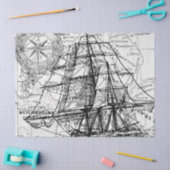Zwart-wit Digitale Kaart Serie Design 13 Tissuepapier (Craft)