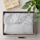 Zwart-wit Digitale Kaart Serie Design 14 Tissuepapier (Geschenk)