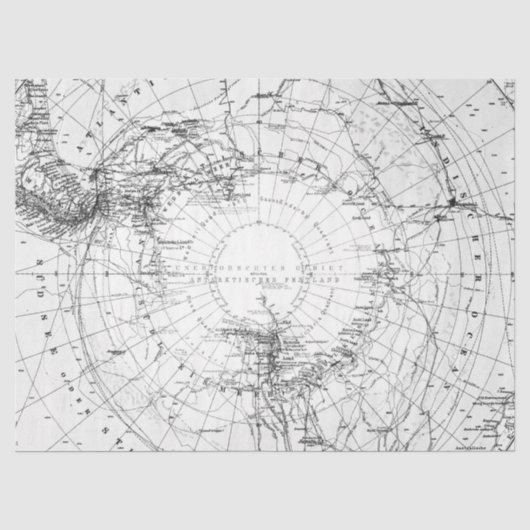 Zwart-wit Digitale Kaart Serie Ontwerp 3 Tissuepapier (Voorkant)