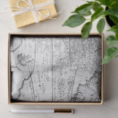 Zwart-wit Digitale Kaart Serie Ontwerp 5 Tissuepapier (Geschenk)