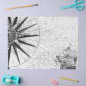 Zwart-wit Digitale Kaartserie Ontwerp 6 Tissuepapier (Craft)