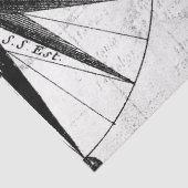 Zwart-wit Digitale Kaartserie Ontwerp 6 Tissuepapier (Detail)