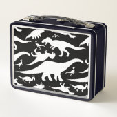 Zwart-wit dinosauruspatroon (Achterkant)